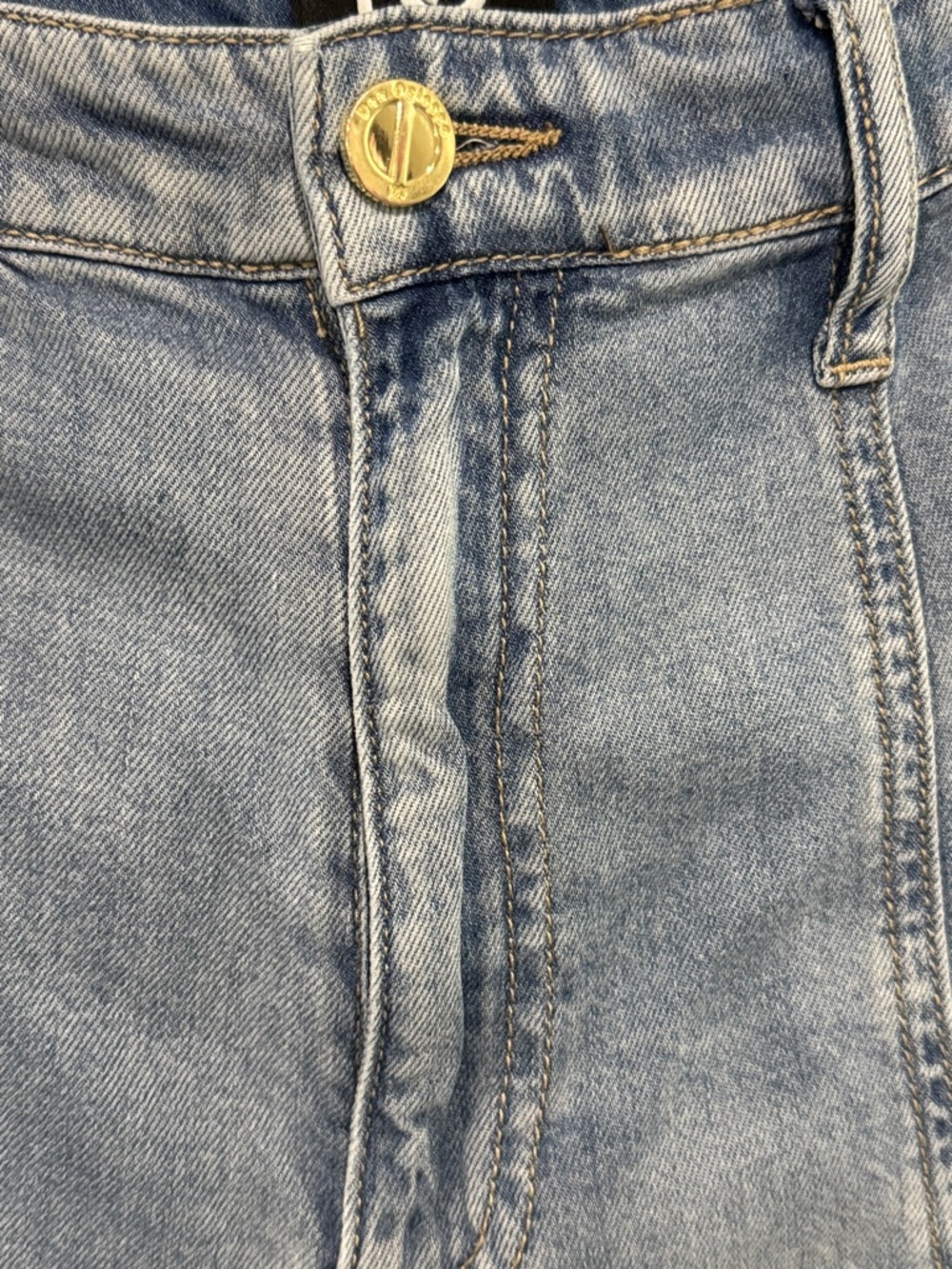 DO Dee Ocleppo Tabitha High Rise Wide Leg Jeans Light Wash 6 - Picture 12 of 12